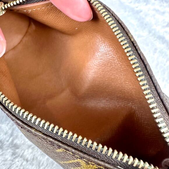 LOUIS VUITTON Monogram Mini Papillon, Vintage Pouch wristlet Excellent RARE! - Picture 7 of 9
